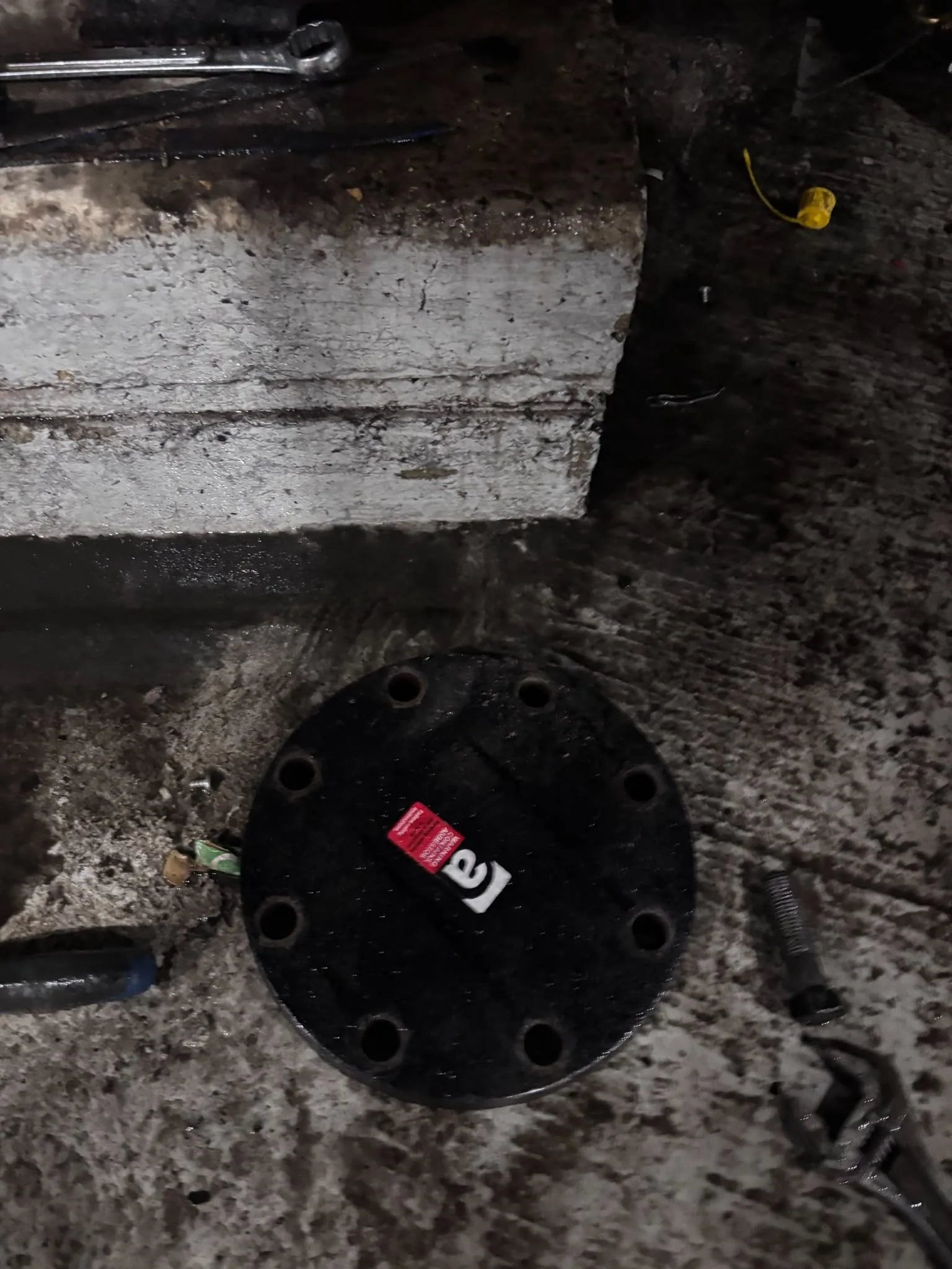 Artex scraping from a concrete ceiling during Brixton refurbishment